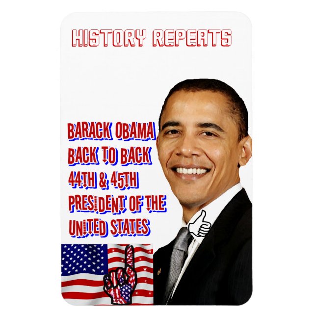 Ímã Obama,Voltar para o Magnet Flexi Back_Premium (Vertical)