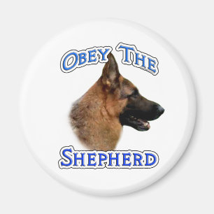 Imã Obedeça ao German shepherd - Magnet