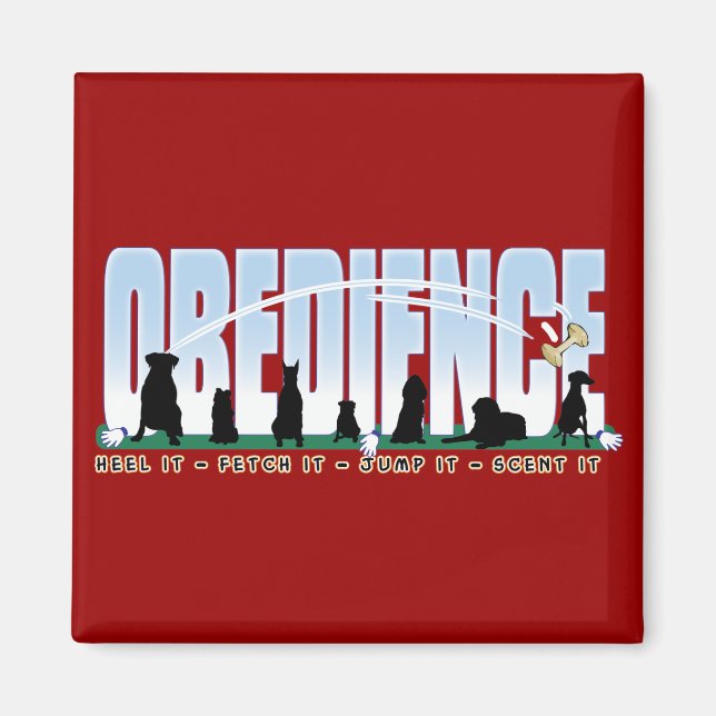 Imã Obediência: Sobe, Busca, Salta, Cheira (Frente)