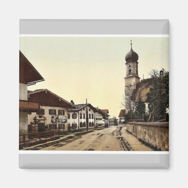 Imã Oberammergau, visão geral, Alta Baviera, Alemão (Frente)