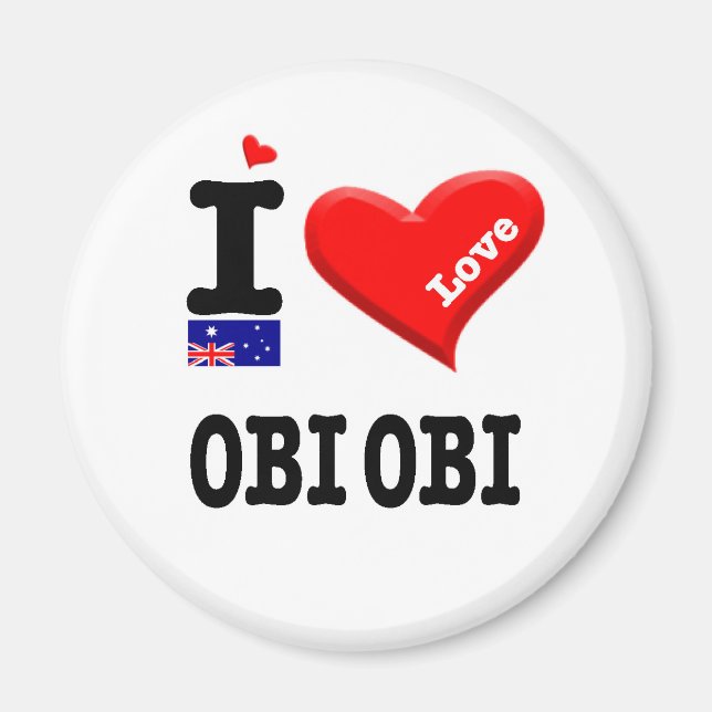 Imã OBI - I Love (Frente)