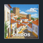 Imã Obidos Portugal Viagem<br><div class="desc">Óbidos, Portugal, é uma cidade medieval pitoresca conhecida pelo seu charme histórico bem preservado e pela sua arquitetura impressionante. Localizada cerca de uma hora a norte de Lisboa, esta pequena cidade é fechada por muros antigos que datam da era mórbida, com ruas enfeitadas, casas brancas enfeitadas com flores coloridas, e...</div>