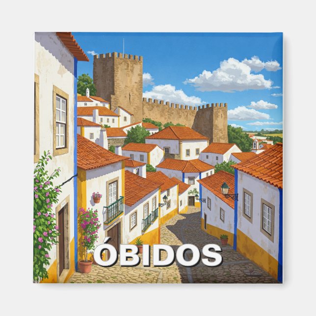 Imã Obidos Portugal Viagem (Frente)