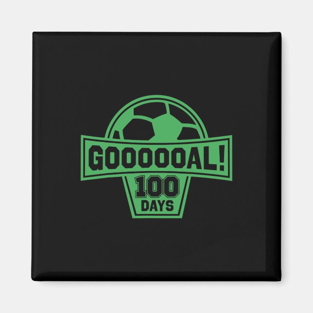 Imã Objetivo! 100 Dias De Futebol Escolar 100º Dia De  (Frente)