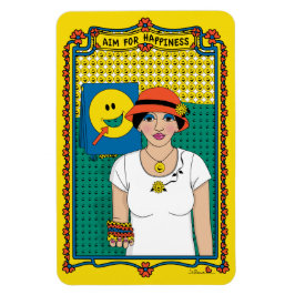 Ímã Objetivo para o Magnet do Refrigerador Feliz_B_4x6