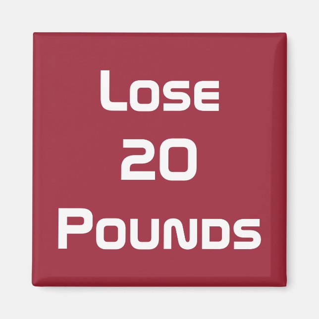 Imã Objetivos De Saúde E Malhação Da Dieta (Frente)