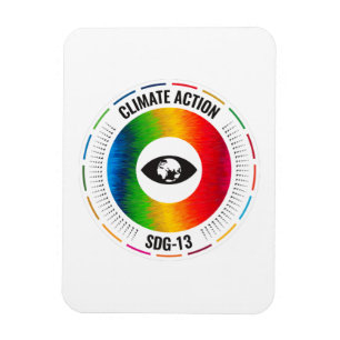 Ímã Objetivos Globais do SDG das Nações Unidas Açã