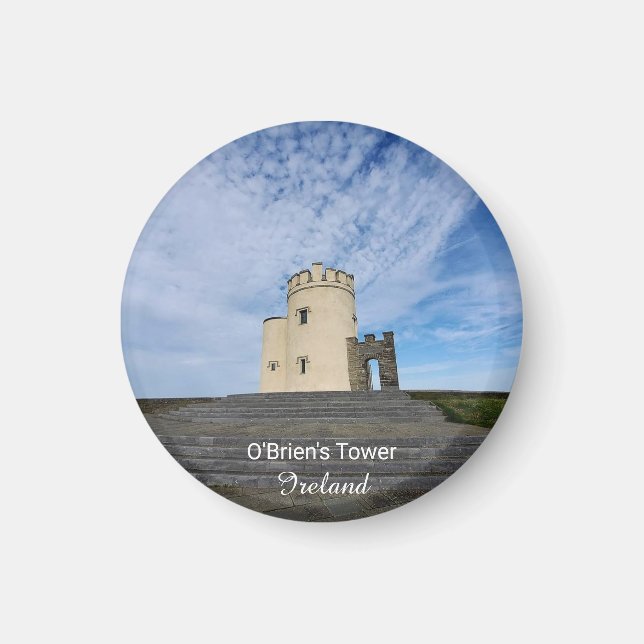 Imã O'Brien's Tower Ireland Souvenir Magnet (Frente)