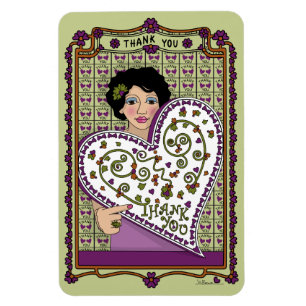 Ímã Obrigado_A_4x6 Refrigerador