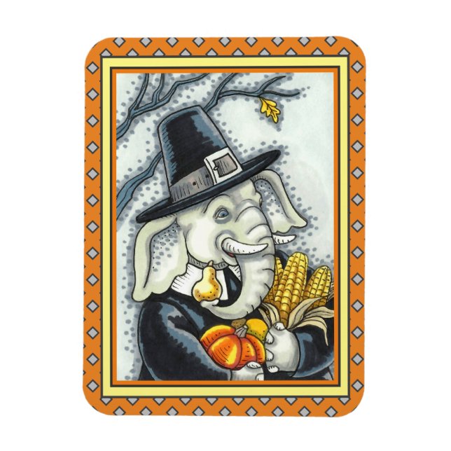 ÍMÃ OBRIGADO A PACHYDERM, OBRIGADO ELEFANTE DA PILGRIM (Vertical)