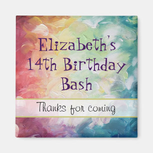 Imã Obrigado abstrato densamente Textured da pintura