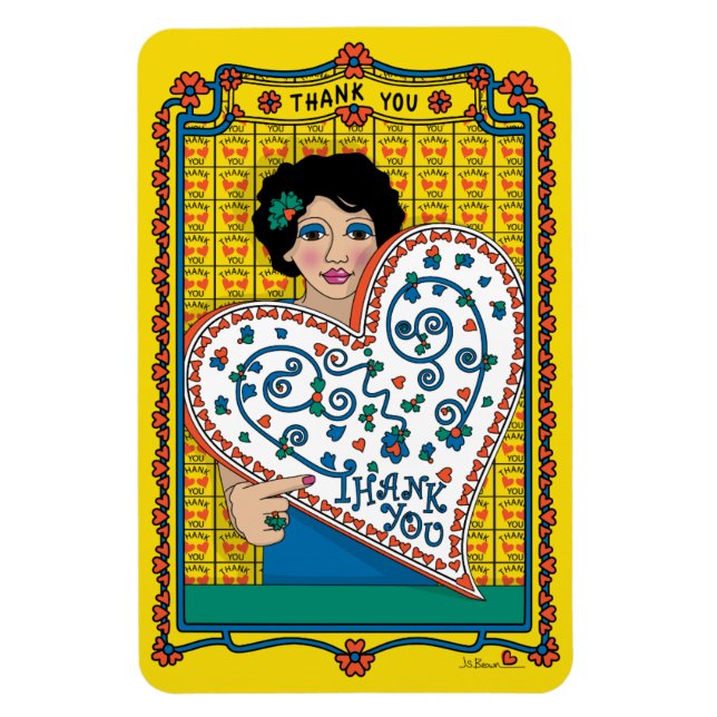 Ímã Obrigado_B_4x6 Refrigerador (Vertical)