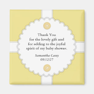 Imã Obrigado ímã de Dantel do chá de fraldas