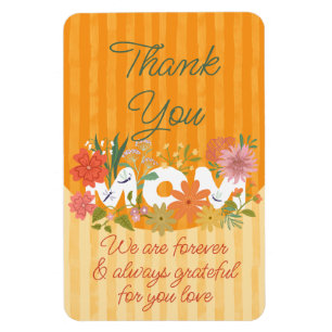 Ímã Obrigado MÃE gratidão sunny floral