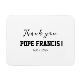 Ímã Obrigado, Papa Francisco, falecido, Wind Chime