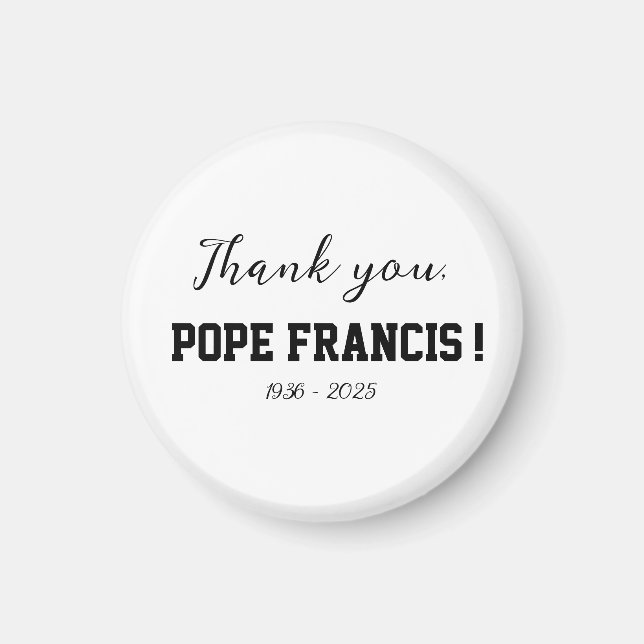 Imã Obrigado, Papa Francisco, falecido, Wind Chime (Frente)