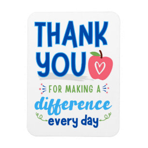 Ímã Obrigado pela diferença de Fazer