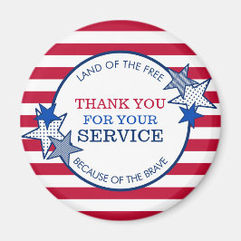 Imã Obrigado pelo seu serviço Veteranos Estrelas Strip