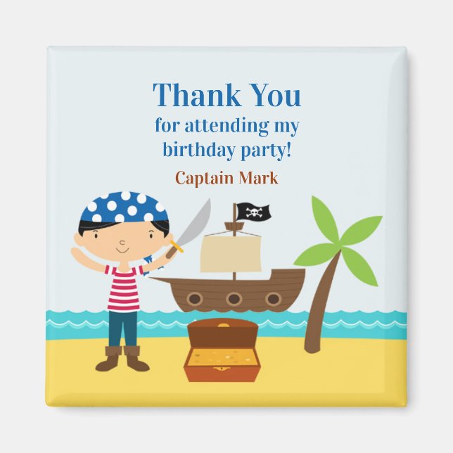 Imã Obrigado Pirata Magnet (Frente)