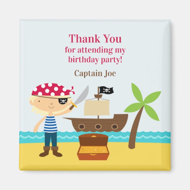 Imã Obrigado Pirata Magnet (Frente)