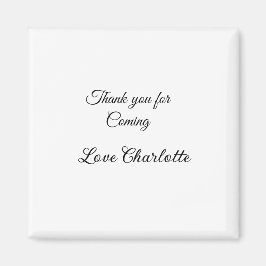 Imã obrigado por vir adicionar nome mensagem de texto