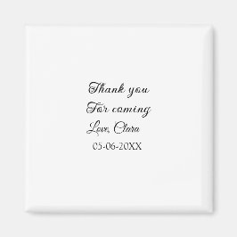 Imã obrigado por vir mensagem de texto nome