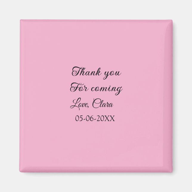 Imã obrigado por vir mensagem de texto nome adicionar  (Frente)