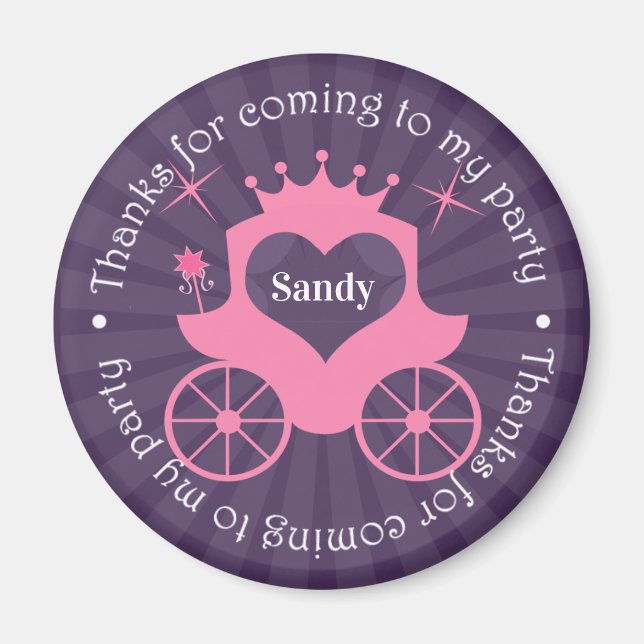 Imã Obrigado Princesa Fotografia (Frente)