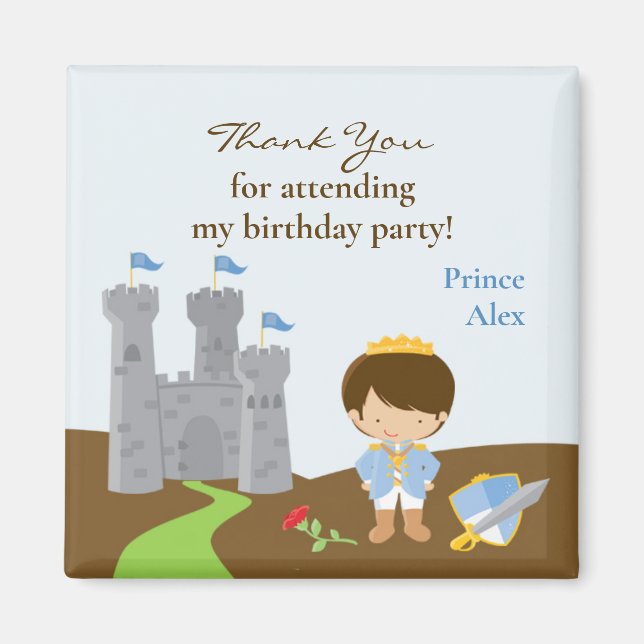 Imã Obrigado Príncipe Magnet (Frente)