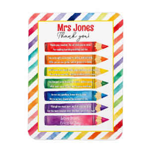 Ímã obrigado professor Apreciação penicls poema