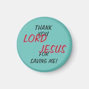 Imã “Obrigado SENHOR JESUS Por Me Salvar!” 