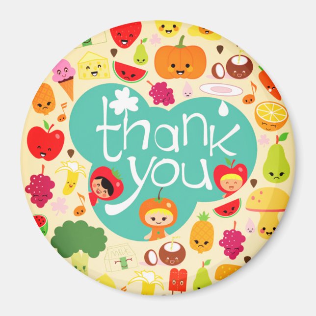 Imã Obrigados bonitos (Frente)