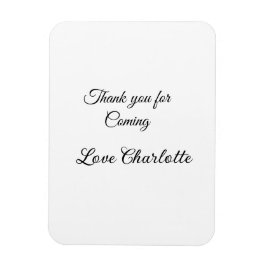 Ímã obrigados para a mensagem de texto do nome de adiç