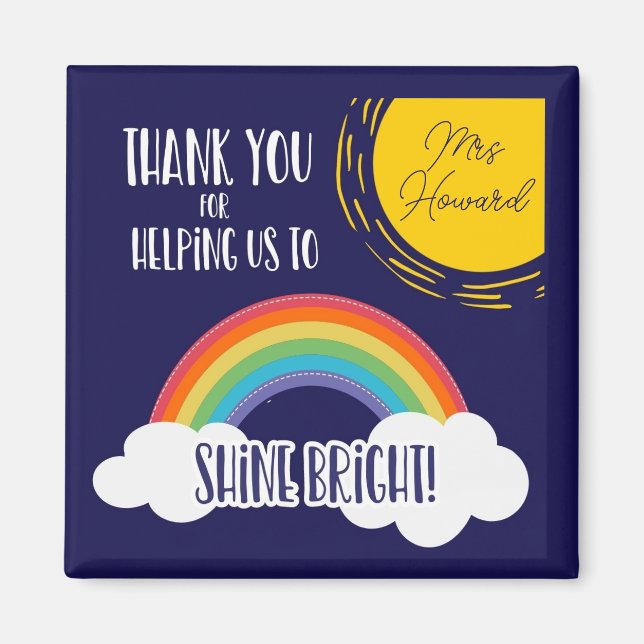 Imã obrigados para nos ajudar a brilhar (Frente)