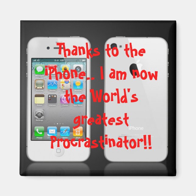 Imã Obrigados para o iPhone... Eu sou agora o mundo (Frente)