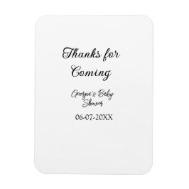 Ímã Obrigados para o próximo chá de fraldas, um simple