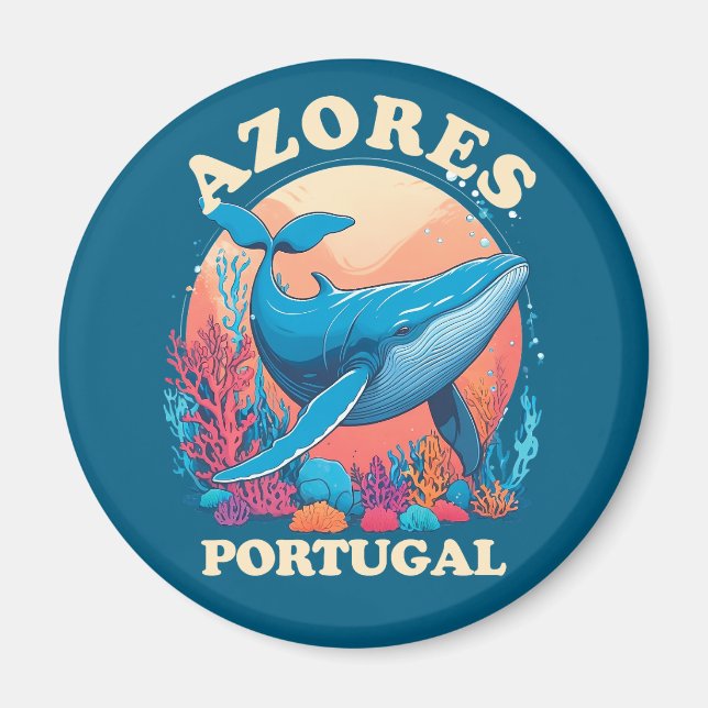 Imã Observação de Baleias Azuis nos Açores (Frente)