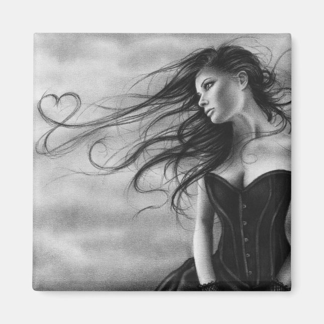 Imã Observando-o voar Magnet (Frente)