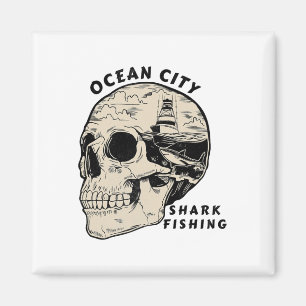 Imã Ocean City Maryland Praia Pesca de Tubarão Sal