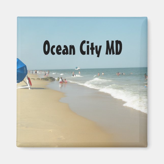 Imã Ocean City, MD Magnet (Frente)