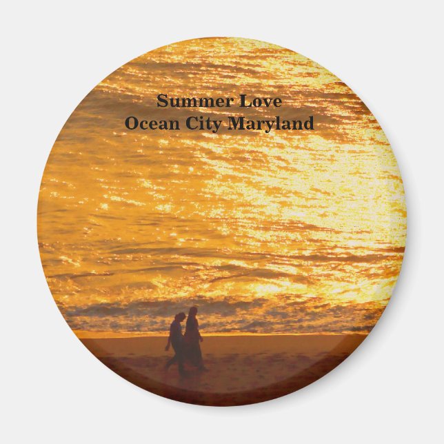 Imã Ocean City, MD Magnet (Frente)