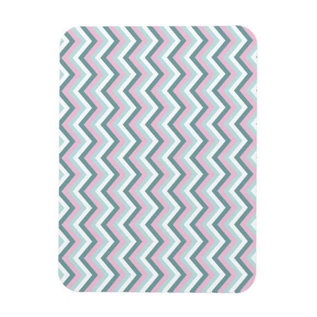 Ímã Ocean Mist Chevron Patterno (Vertical)