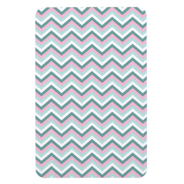 Ímã Ocean Mist Chevron Patterno (Vertical)