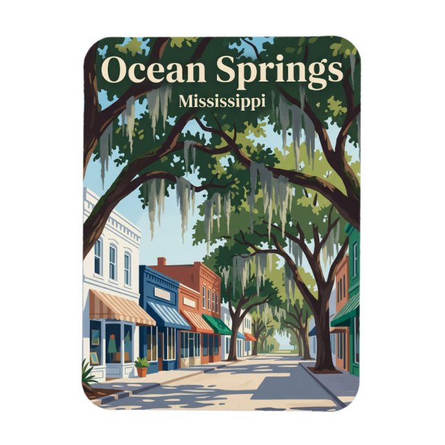 Ímã Ocean Springs Mississippi (Vertical)
