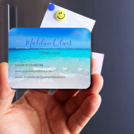 Ímã Ocean Wave Beach Blue Scenn Modern