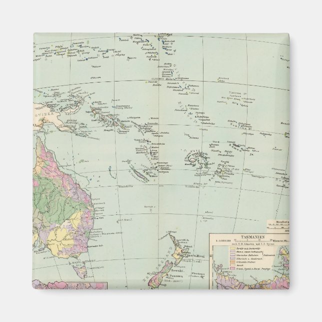 Imã Oceanien - Mapa Atlas da Oceânia (Frente)