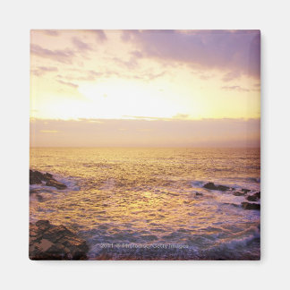 Imã Oceano Atlântico no nascer do sol, vista de Portla