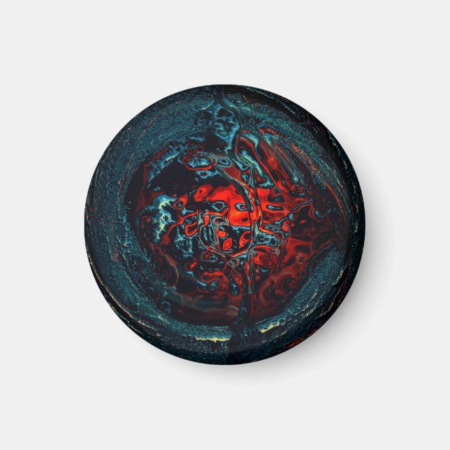 Imã Oceano Inferno - Brilho Vermelho (Frente)