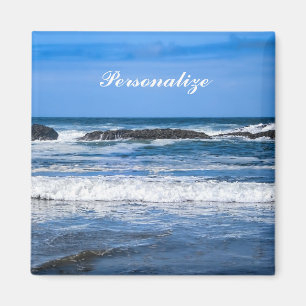 Imã Oceano Pacífico Azul com Nome