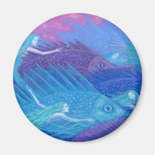 Imã Oceanos Nômadas, Sereias de Arte de Fantasia Náu